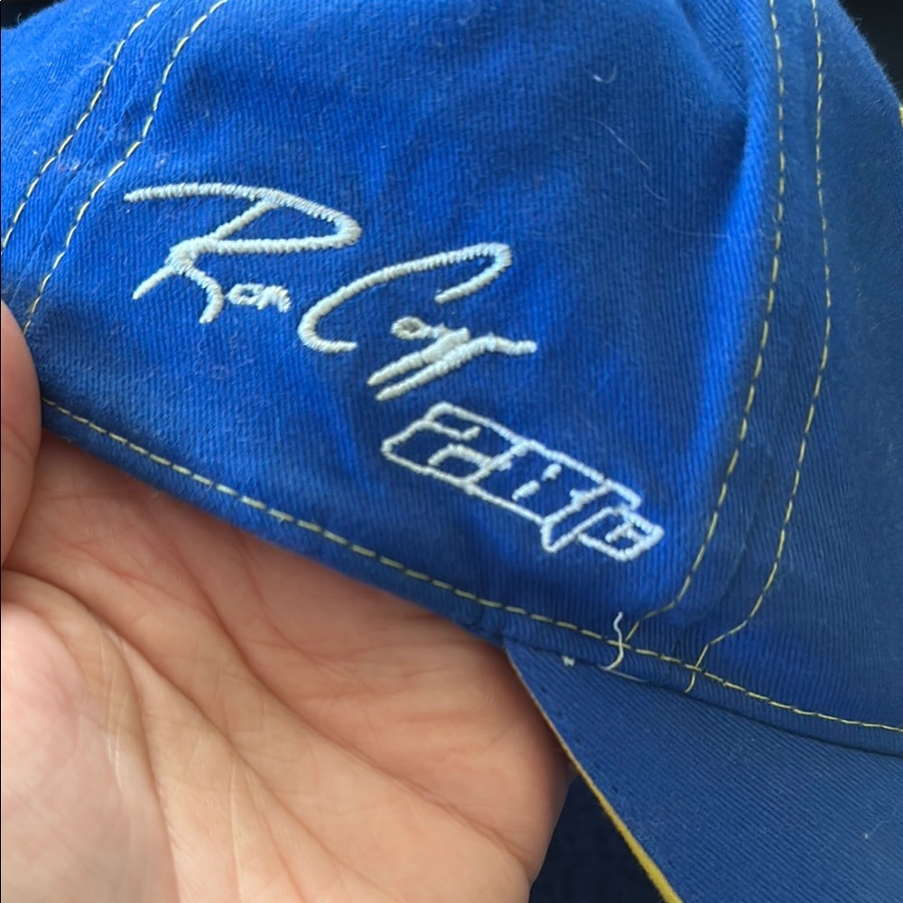 NAPA Racing Ron Capps & Martin Truex Blue Cap with Yellow Accents - Picture 6 of 7